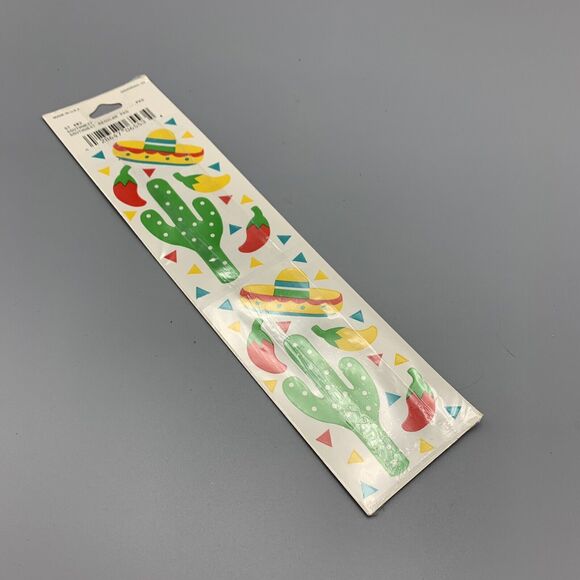 Vtg Frances Meyer Southwest Stickers Cactus 2 Sheet Scrapebooking Crafting NOS - Picture 5 of 7